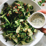 Chickpea Salad with Zucchini and Avocado Mayo