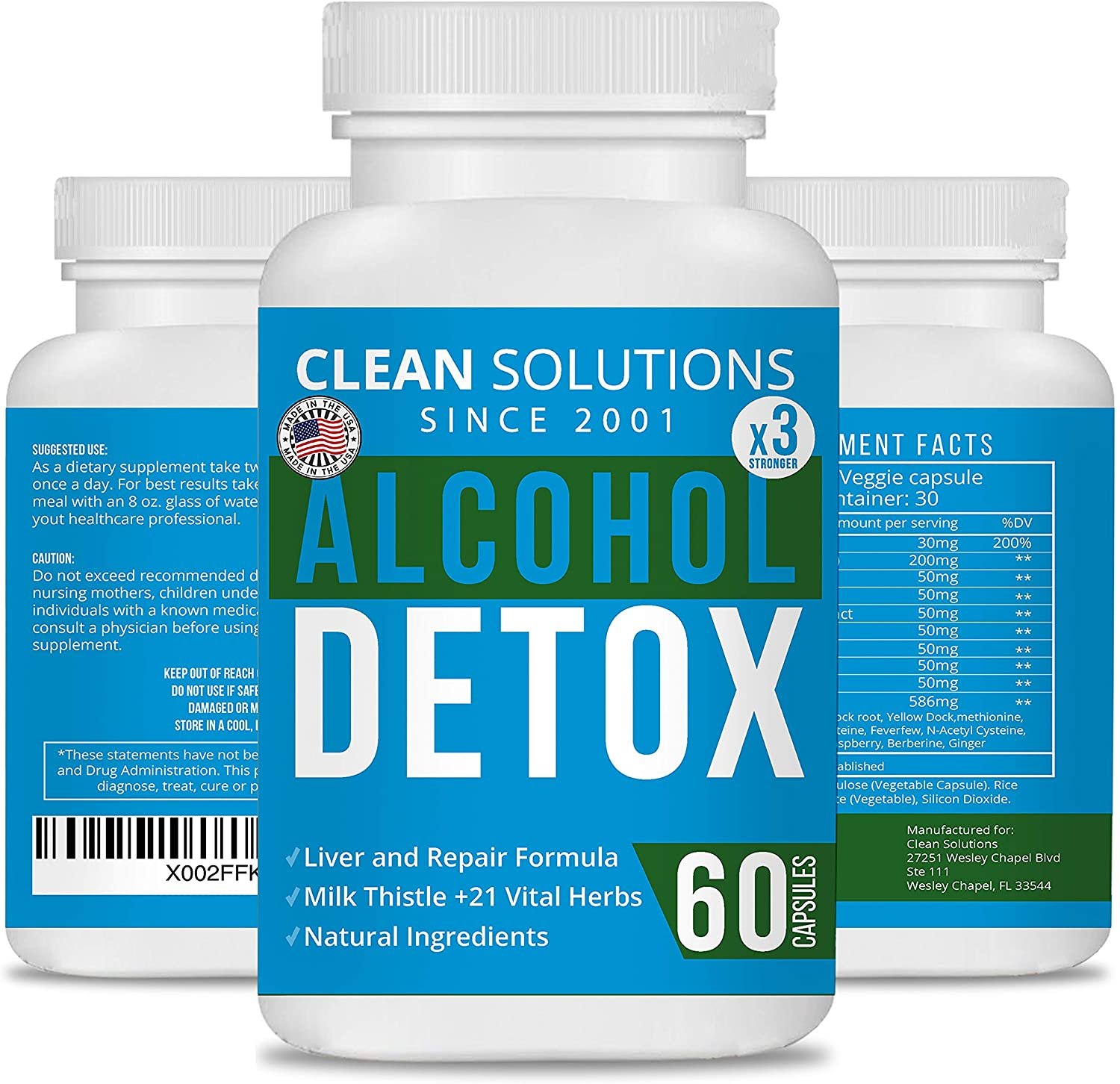 Clean Solutions Alcohol Detox Liver Detox And Cleanse Pills Fatty 